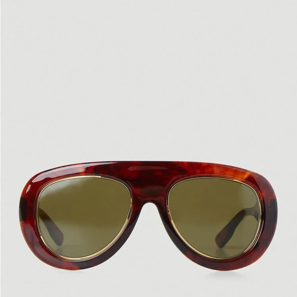 New Authentic 💯- Gucci Eyewear GG1152S 002 tortoiseshell pilot-frame sun… - Picture 3 of 16